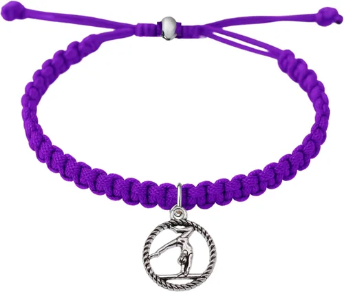 Miniatura 12 de Sportybella Pulsera de gimnasia para niñas, joyería de gimnasia para niñas, pulsera de gimnasia de cuerda ajustable para gimnastas, regalo