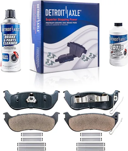 Miniatura 108 de Detroit Axle - Pastillas de freno traseras para Mercedes-Benz C230 C240 C280 C320 C350 CLK320 CLK350 CLK430 E300 E320 E420 E430 SLK350, pastillas