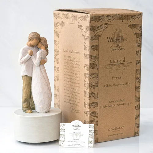 Miniatura 3 de Willow Tree Promise Musical, Figura musical esculpida pintada a mano