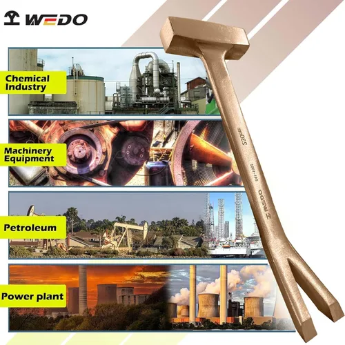 Miniatura 5 de WEDO Abridor de cajas sin chispas, Abridor de cajas de seguridad sin chispas, cobre de berilio, estándar DIN, certificado BAM y FM, 2.756x9.055 in