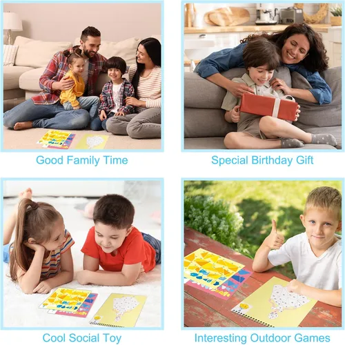 Miniatura 6 de Paquete de 4 libros de calcomanías para niños de 4 a 8 años, manualidades para niños de 4 a 8 años, libros de pintura con calcomanías para niños