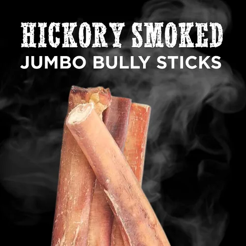 Miniatura 2 de Best Bully Sticks - Palitos de Bully Ahumados con Nogal Jumbo de 6 Pulgadas - 12 Unidades (Paquete de 1) - Natural, Sin Granos y Sin Olor, Aroma