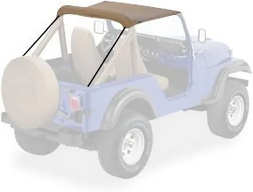 Miniatura 4 de Bestop Techo negro Crush para 76 – 83 CJ5, Negro