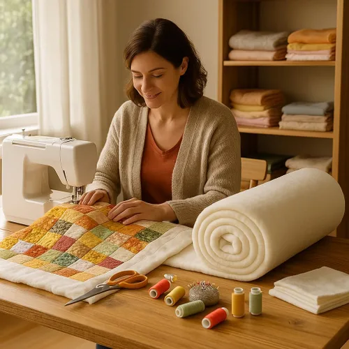 Miniatura 6 de AK TRADING CO. Bateo de algodón 100% natural, 47 x 59 pulgadas, suave, transpirable, para todas las estaciones, para acolchar, manualidades