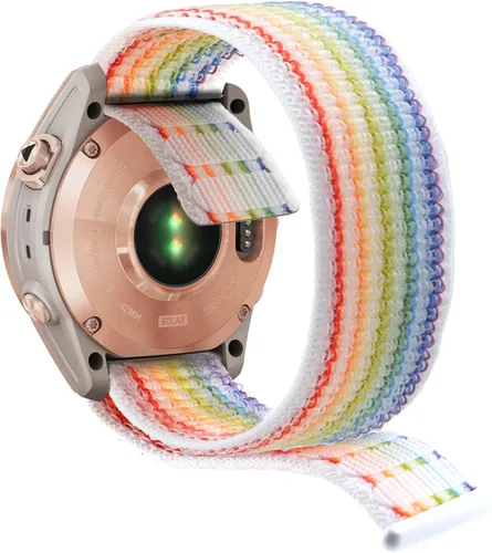 Miniatura 8 de Abanen Correa de reloj de secado rápido de 0.787 in para Garmin Fenix 8 1.693 in/epix Pro 1.654 in/Fenix 7S/6S/5S, correa deportiva ultraligera
