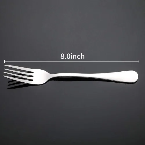 Miniatura 2 de Briout Cubiertos, Juego de 16 Tenedores de Cena, 8 Pulgadas Tenedores de Acero Inoxidable de Grado Alimenticio Premium para Hogar Cocina Fiesta