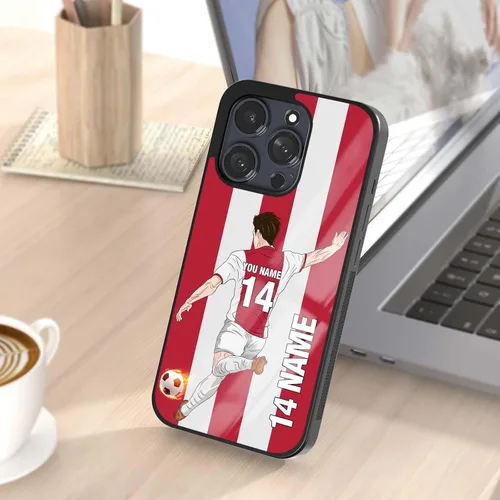 Miniatura 6 de Fundas de teléfono personalizadas con nombre y número para iPhone 8 11 12 13 14 15 16 17 Pro Max Plus Mini Xr XSE para Samsung Galaxy S20 S21 S22
