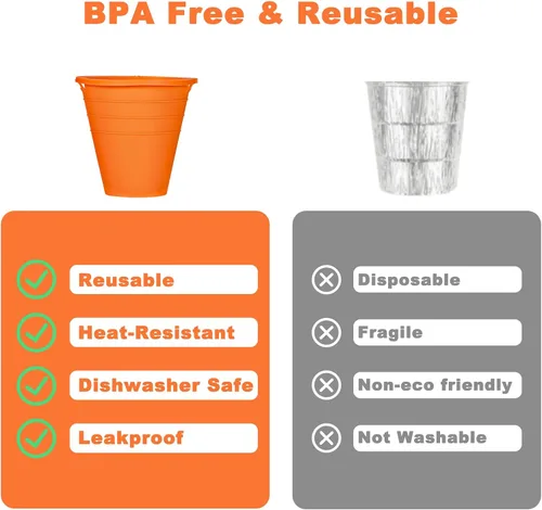 Miniatura 3 de 2 piezas de forros reutilizables de silicona para cubo de grasa Compatible con Traeger/Pit Boss ect/Oklahoma Joe' /Forro para bandeja de goteo