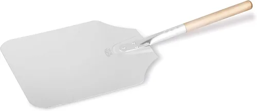 Miniatura 2 de New Star Foodservice 50158 Pala para Pizza de Aluminio, Mango de Madera, Hoja de 12 x 14 pulgadas, 26 pulgadas en total