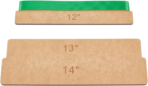 BENECREAT 2 tablas de medición de cinta de 10, 12, 13 y 14 pulgadas, tablero de cola de cinta, tablero de medición de madera MDF para suministros de