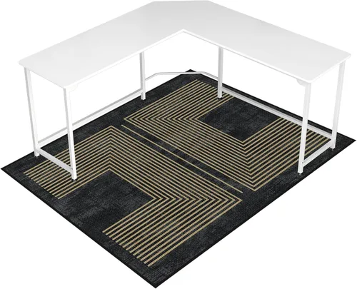 Miniatura 29 de Tapete para silla de oficina para suelo de madera dura y azulejos, 36" x 48" tapete resistente para silla de escritorio para suelos duros, alfombra