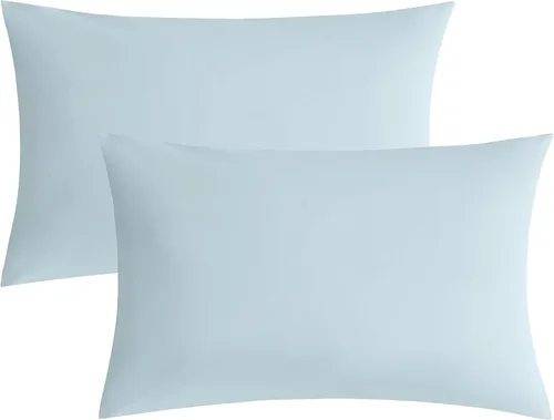 Miniatura 30 de JELLYMONI Juego de 2 fundas de almohada estándar de algodón lavado con textura similar al lino, color ámbar naranja de 20 x 26 pulgadas, fundas