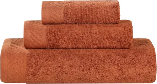 Miniatura 25 de Superior Juego de 6 toallas de 100% algodón egipcio de 500 GSM, 6 piezas, 2 caras, 2 manos, 2 toallas, ideal para baño, cocina o playa, de secado