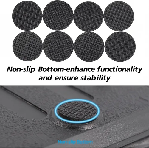 Miniatura 5 de Reposapiés para debajo del escritorio en el trabajo con 4 niveles de altura ajustable, reposapiés plegable ergonómico para oficina
