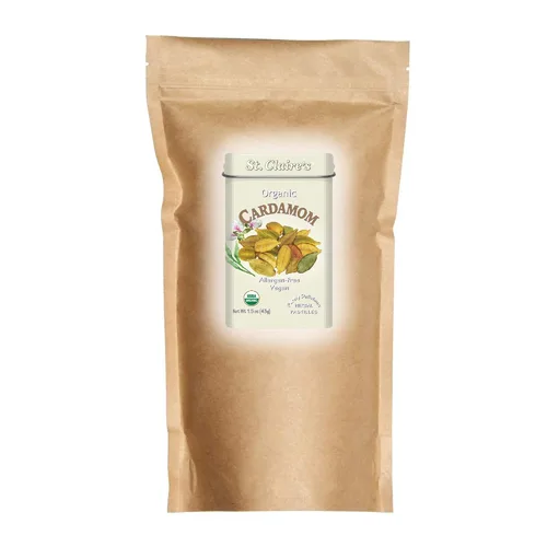 Miniatura 31 de Pastillas Herbales Orgánicas de St. Claire, (Jengibre, lata de 1.5 onzas, paquete de 3) Sin gluten, veganas, sin OMG, a base de plantas, sin