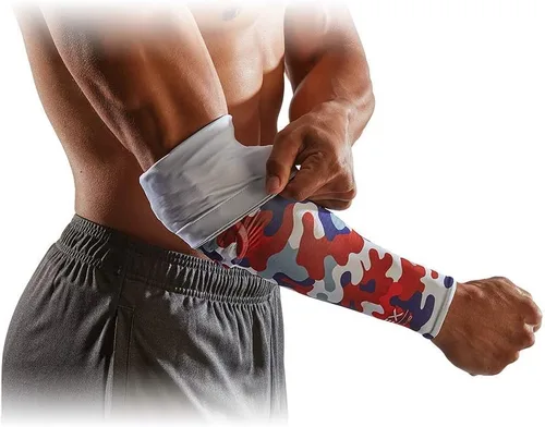 McDavid - Manguito reversible para brazo de baloncesto con HEX (1 manga)