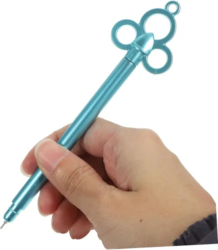 Miniatura 2 de 12 bolígrafos de gel con forma de llave vintage, punta fina, bolígrafos de escritura suave para estudiantes, oficina, toma de notas, estilos mixtos