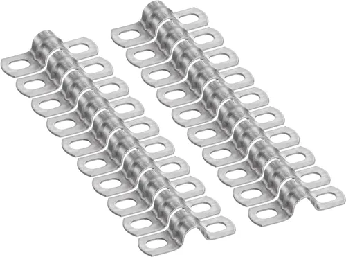 Miniatura 63 de HARFINGTON 10 abrazaderas de conducto de 5/16 pulgadas y 0.315 in, abrazadera de tubo M8 U, correa de tubo rígida de acero inoxidable, soporte