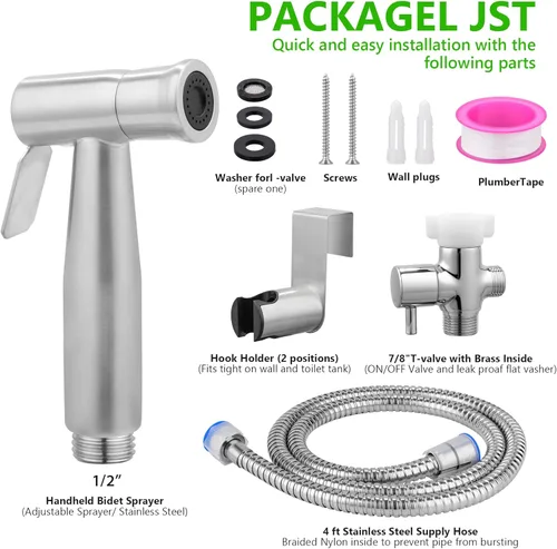 Miniatura 3 de YA MI Aerosol multifuncional de mano para inodoro, rociador de ducha musulmán, adecuado para lavado de mujeres, baño de bebé, spray de limpieza