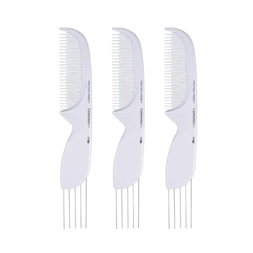 Cricket FF60 Peine de elevación y tease sin fricción - Peine de elevación con dientes de metal para volumen y textura, reduce la fricción y el daño,