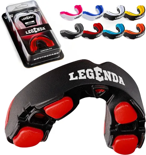 Miniatura 11 de Legenda Protector bucal deportivo con funda, protector bucal profesional para boxeo, fútbol, hockey, Jiu Jitsu, Muay Thai, MMA, lucha libre