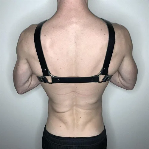 Miniatura 3 de Hombres Arnés Tops Espada Cinturón Cuero PU Cuerpo Bondage Ropa Correa Ajustable