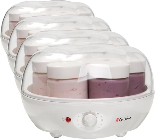Miniatura 5 de Euro Cuisine YM80 Máquina eléctrica para hacer yogurt - Promueve la salud intestinal con yogur casero rico en probióticos - Incubadora de yogur