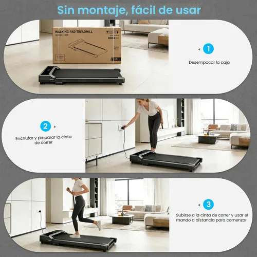 Miniatura 7 de Walking Pad Treadmill for Home - Under Desk Walk Pads with Remote Control Mini Running Portable Electric Machine Adjustable Slim Compact with