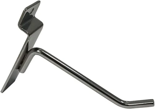 Miniatura 3 de 4" Slatwall Hooks,Chrome,Hanger Display,Display Panel Hooks Wire Metal 24 Pc Set