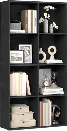 Miniatura 18 de VASAGLE Custos Collection - Estantería para libros tipo cubo con 4 compartimentos, 9.4 x 26 x 26 pulgadas, estantería de almacenamiento para sala