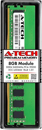 A-Tech 8 GB de RAM para Supermicro SUPER X11SCM-F, X11SSA-F, X11SSD-F, X11SSE-F, X11SSH-F, X11SSL-F, X11SSM, X11SSW-TF, X11SSZ-F | DDR4 2400MHz