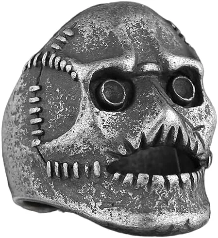 Precio 316L Acero Inoxidable Punk Rock Corey Taylor Slipknot Death Metal Mick Thomson Máscara Cráneo Anillo Vintage Joyería, Metal, acero inoxidable