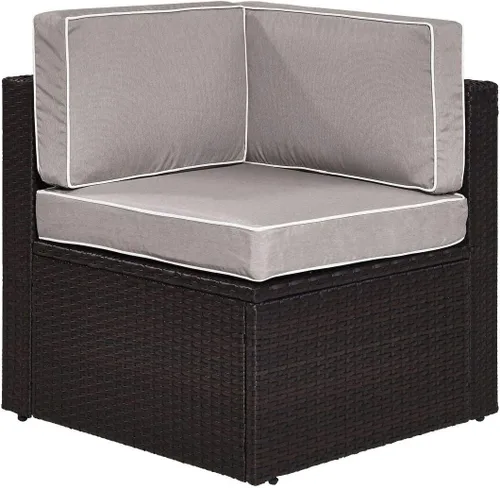 Miniatura 12 de Crosley Furniture Palm Harbor - Silla seccional para exteriores sin brazos, sillas de mimbre para patio, porche, terraza, patio trasero