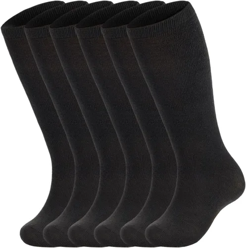 American Trends Kids Soccer Socks Youth Boys Baseball Youth Football Softball Girls Knee High Socks 6 Pairs