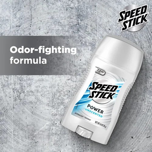 Miniatura 7 de Speed Stick Desodorante antitranspirante para hombre, sin perfume, 3 onzas, paquete de 4