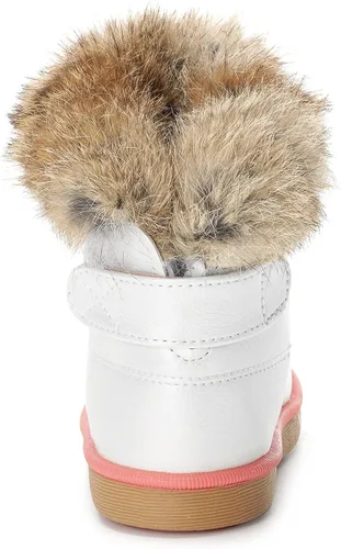 Miniatura 3 de KVbabby Botas de nieve para niños pequeños, con forro de piel sintética, impermeables