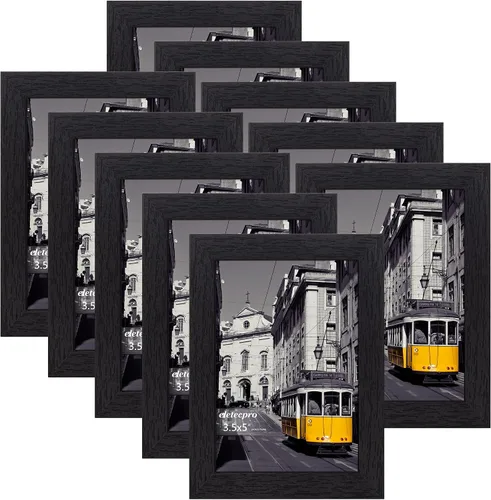 Miniatura 54 de eletecpro - Juego de 10 marcos de fotos de 5 x 7 pulgadas, collage de marcos de fotos para decoración de pared, muestra fotos de 4 x 6