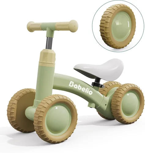 Miniatura 8 de BABELIO - Bicicleta de equilibrio para bebés de 1 año, niños y niñas de 10 a 36 meses, bicicleta de equilibrio para niños de 4 ruedas con diseño
