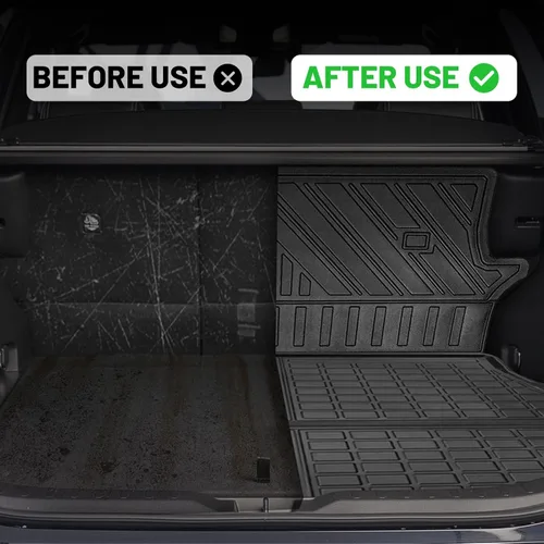 Miniatura 5 de Vanseno Alfombrilla de respaldo compatible con Jeep Cherokee 2014-2023, cubierta de asiento trasero, protector para todo tipo de clima, compatible