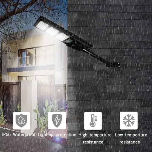 Miniatura 6 de Luz solar de calle del atardecer al amanecer, 50000 lúmenes, luces solares para exteriores con sensor de movimiento para calle, patio, 3t