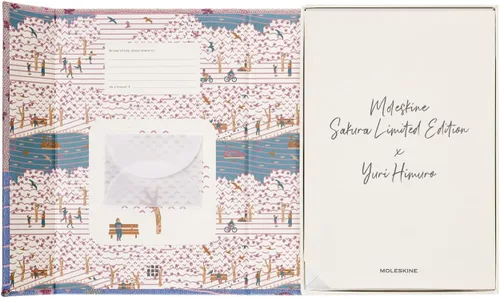 Miniatura 15 de Moleskine Edición Limitada Sakura - Cuaderno, tapa dura, grande (5 x 8.25 pulgadas), a rayas/con líneas, Caja de Coleccionista Premium Swan