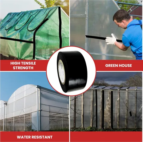 Miniatura 4 de GGR Supplies LDPE-9R Cinta recubierta de polietileno de baja densidad resistente con adhesivo de goma, ideal para sellar y sellar. 36 yardas
