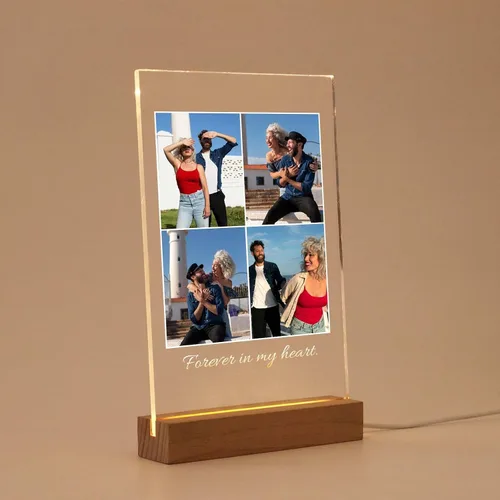 Miniatura 9 de MOIFAITYA - Placa de collage de fotos personalizada, marcos de fotos personalizados, regalos de fotos para el día de San Valentín, boda, él, pareja
