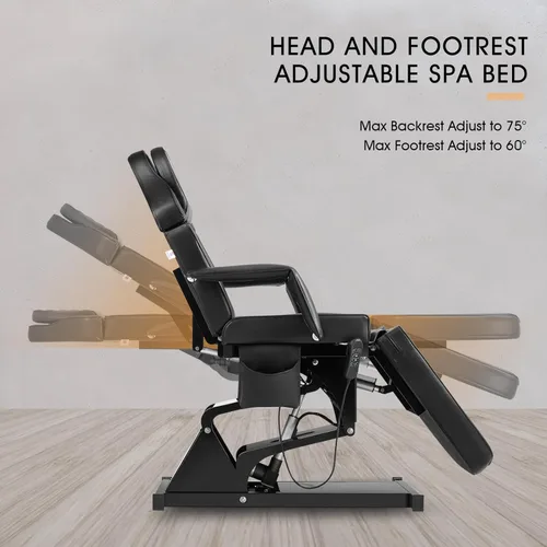 Miniatura 5 de Artist hand Cama facial para mesa de masaje esteticista, cama de belleza, silla estética médica para tatuajes con 3 ajustes eléctricos de motor