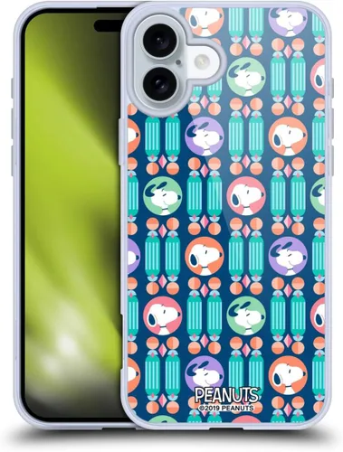 Miniatura 35 de Head Case Designs Snoopy Deco Dreams - Funda de gel suave con licencia oficial de Peanuts Blue Pattern compatible con Apple iPhone 7 Plus/iPhone 8