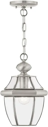 Miniatura 9 de Livex Lighting 2152-01 Monterey - Farol colgante para exteriores, 1 luz, latón antiguo