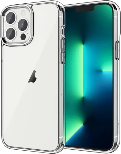 JETech - Funda para iPhone 13 Pro Max de 17 cm, cubierta a prueba de golpes transparente antiamarilleamiento, parte trasera transparente
