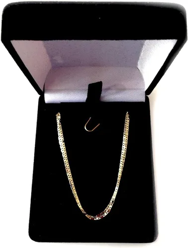 Miniatura 4 de Jewelry Affairs Collar de cadena de eslabones marineros de oro amarillo de 10 quilates, 0.047 in