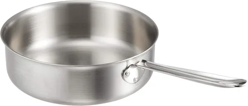 Endo Shoji ASTH504 Torino - Sartén para saltear (uso comercial, 9.4 in), olla compatible con cocina de inducción, revestido de aluminio, acero de 3
