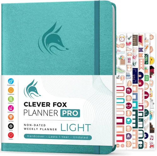 Miniatura 23 de Clever Fox Planner PRO – Planificador de vida semanal y mensual para aumentar la productividad, el manejo del tiempo y alcanzar tus objetivos, 8.5 x